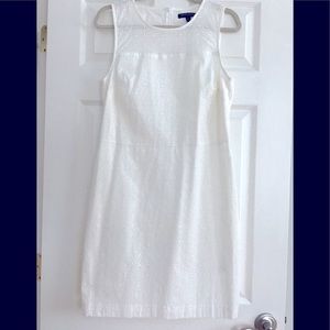 White eyelet dress